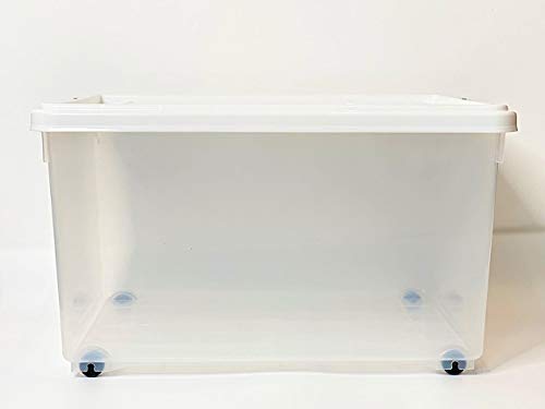 bonita caja de plástico vacía transparente Caja de almacenaje de 4 compartimentos JuanYa 6,5 x 6,5 cm 
